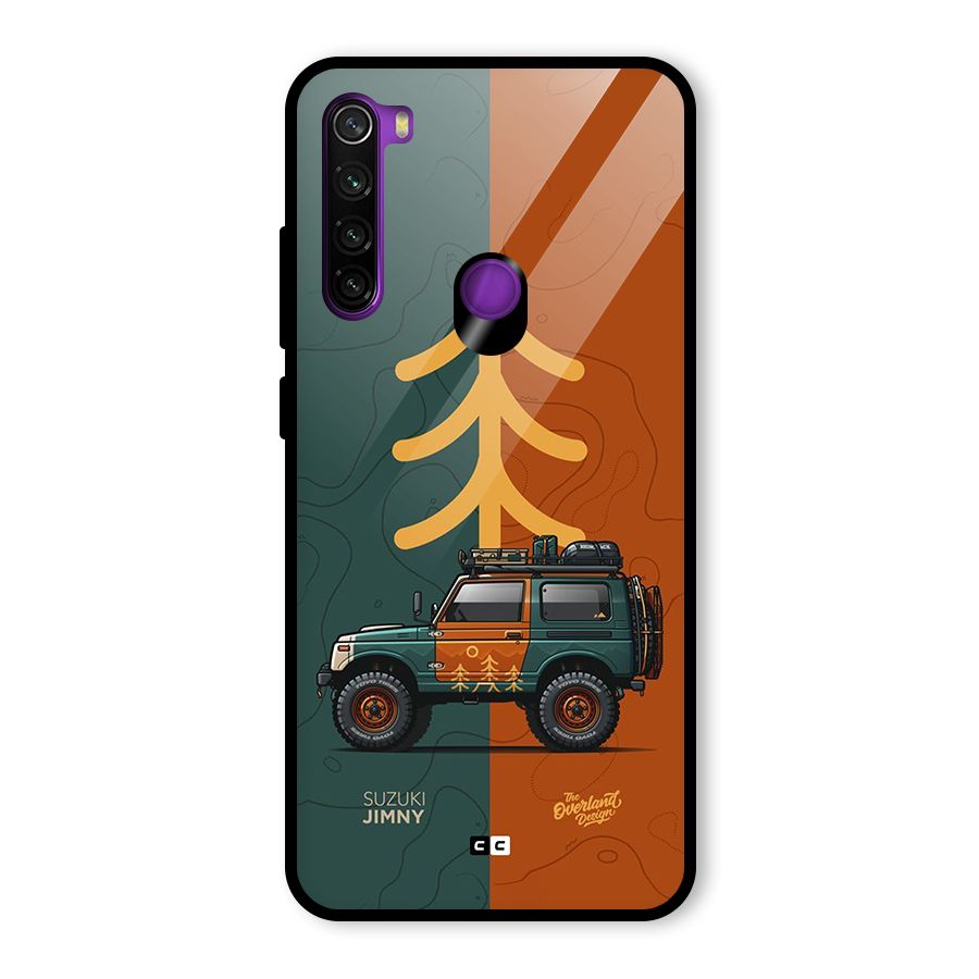 Amazing Defence Car Glass Back Case for Redmi Note 8