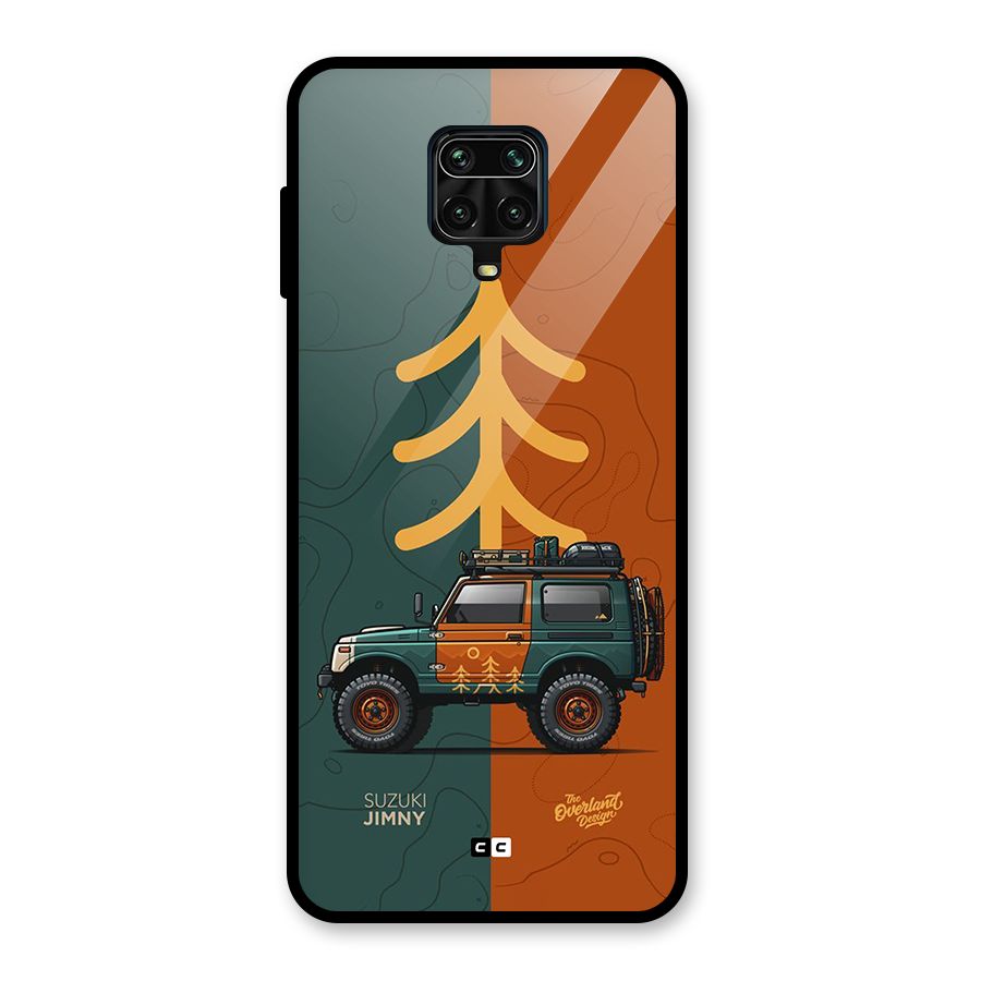 Amazing Defence Car Glass Back Case for Redmi Note 9 Pro
