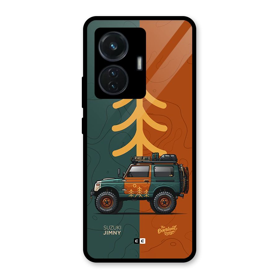 Amazing Defence Car Glass Back Case for Vivo T1 44W