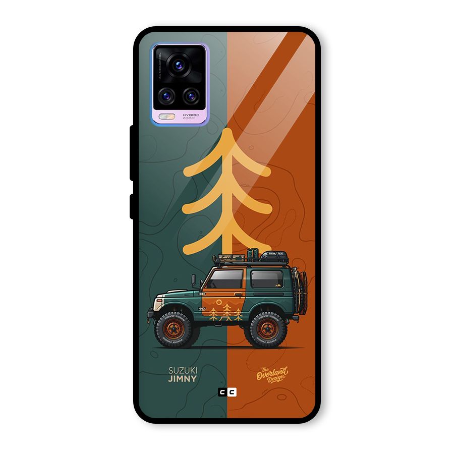 Amazing Defence Car Glass Back Case for Vivo V20 Pro