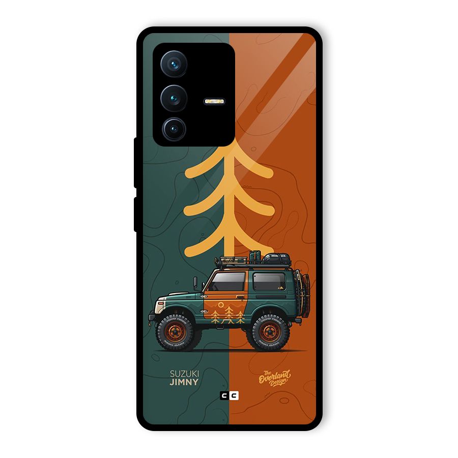 Amazing Defence Car Glass Back Case for Vivo V23 Pro