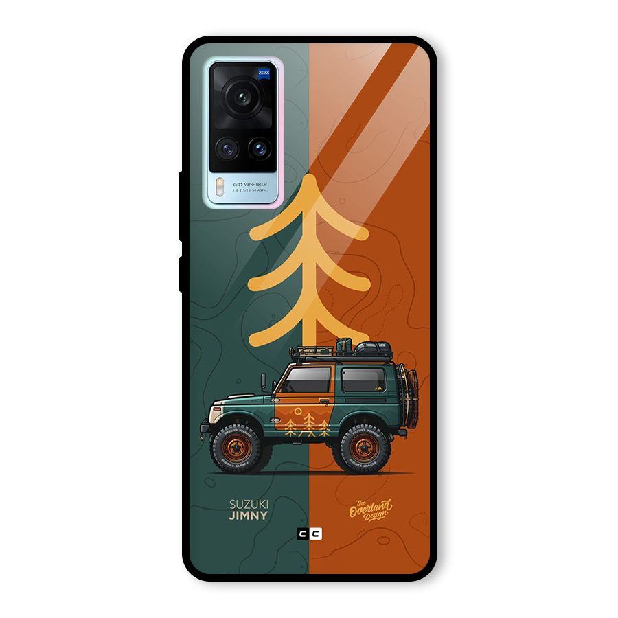 Amazing Defence Car Glass Back Case for Vivo X60
