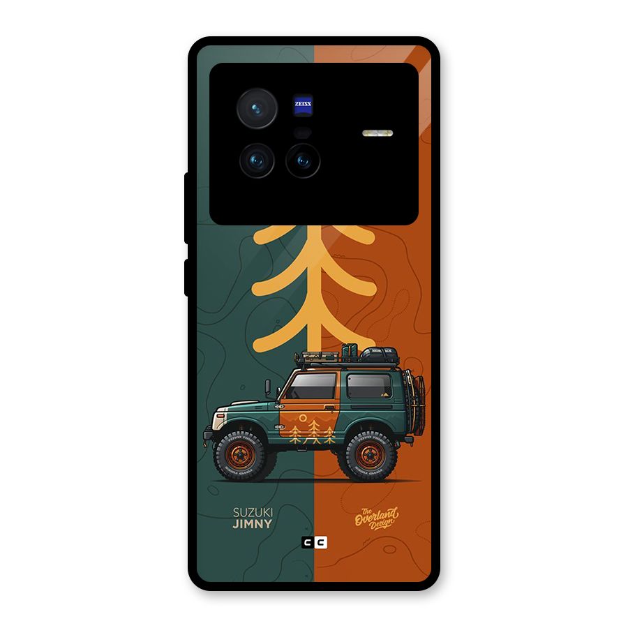 Amazing Defence Car Glass Back Case for Vivo X80
