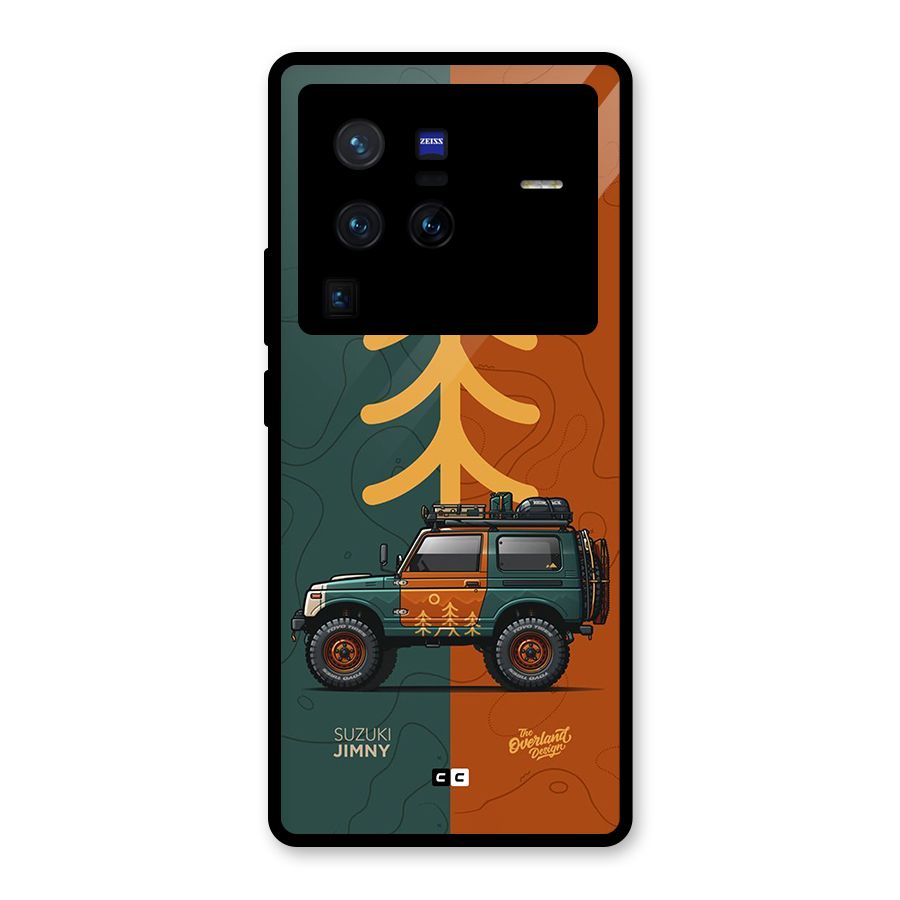 Amazing Defence Car Glass Back Case for Vivo X80 Pro