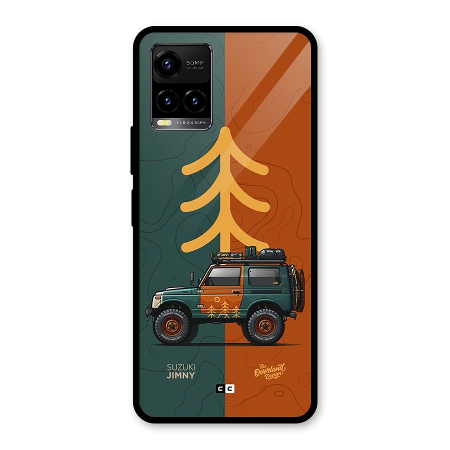 Amazing Defence Car Glass Back Case for Vivo Y21T