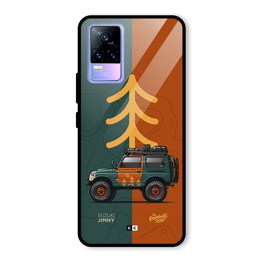 Amazing Defence Car Glass Back Case for Vivo Y73