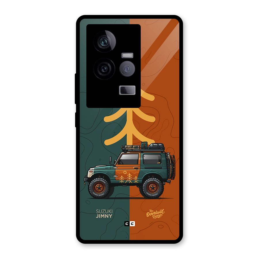 Amazing Defence Car Glass Back Case for Vivo iQOO 11 5G