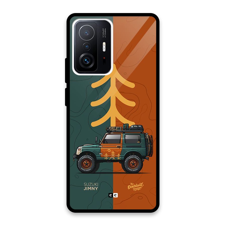 Amazing Defence Car Glass Back Case for Xiaomi 11T Pro