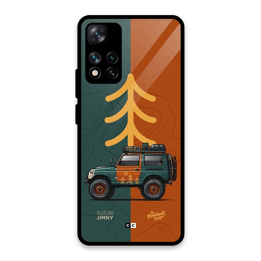 Amazing Defence Car Glass Back Case for Xiaomi 11i HyperCharge 5G