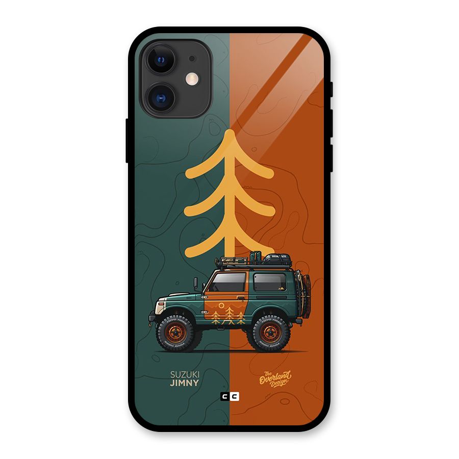 Amazing Defence Car Glass Back Case for iPhone 11