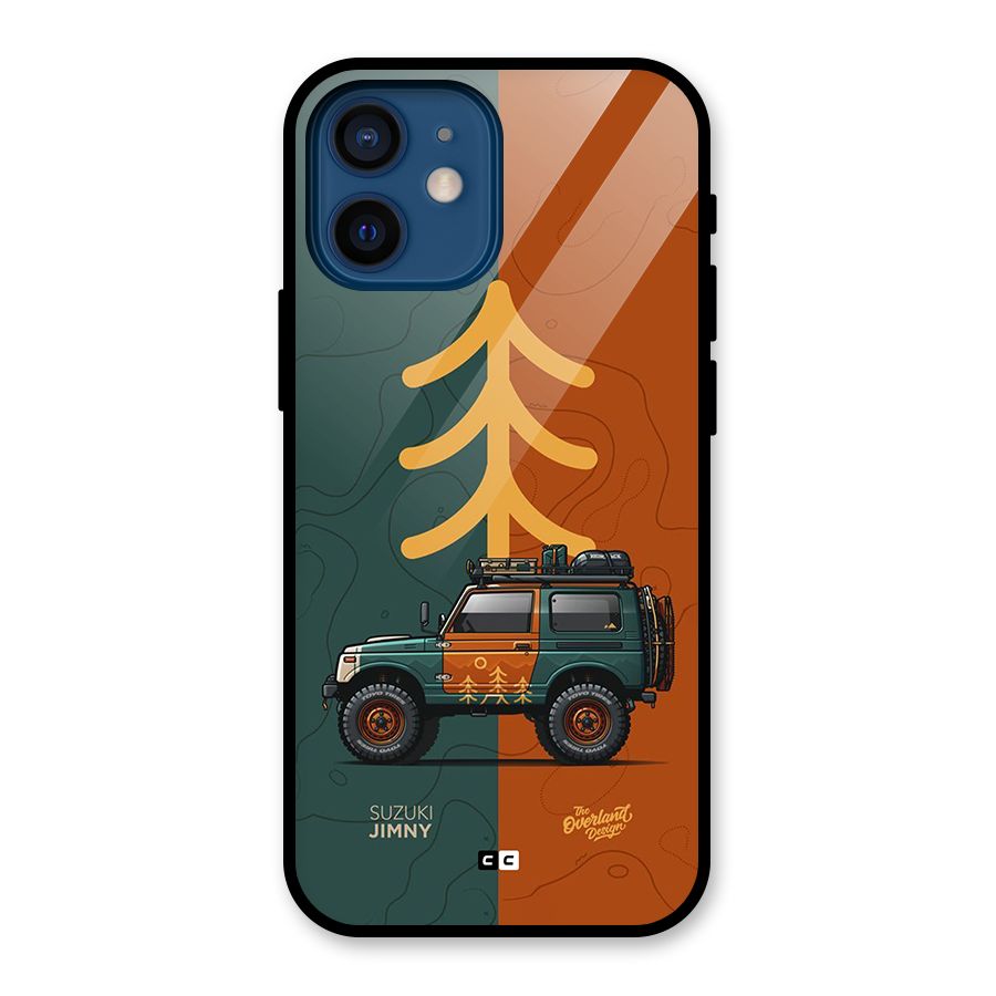 Amazing Defence Car Glass Back Case for iPhone 12 Mini