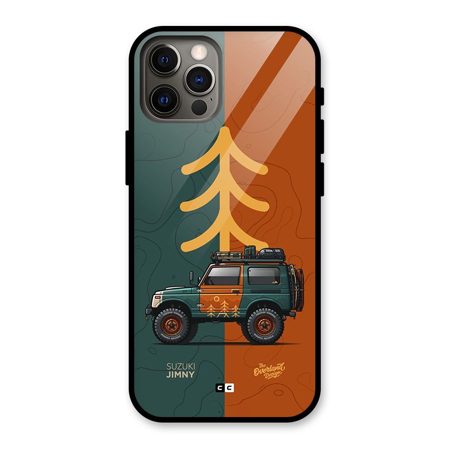 Amazing Defence Car Glass Back Case for iPhone 12 Pro