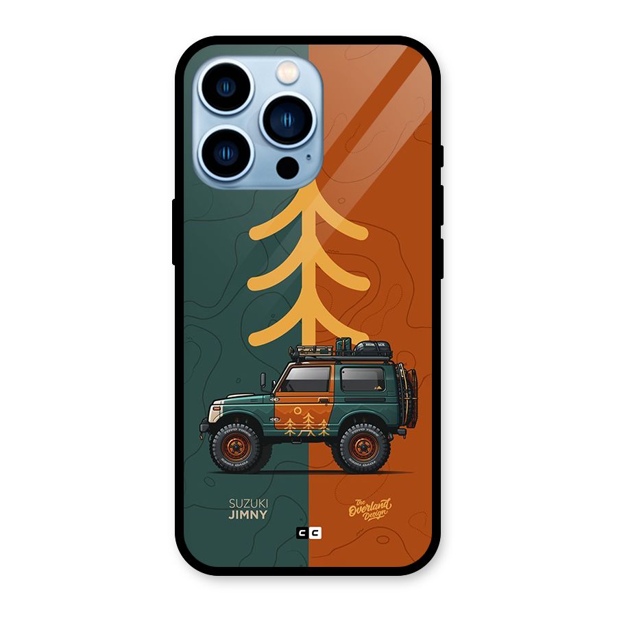 Amazing Defence Car Glass Back Case for iPhone 13 Pro