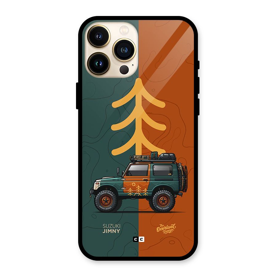 Amazing Defence Car Glass Back Case for iPhone 13 Pro Max