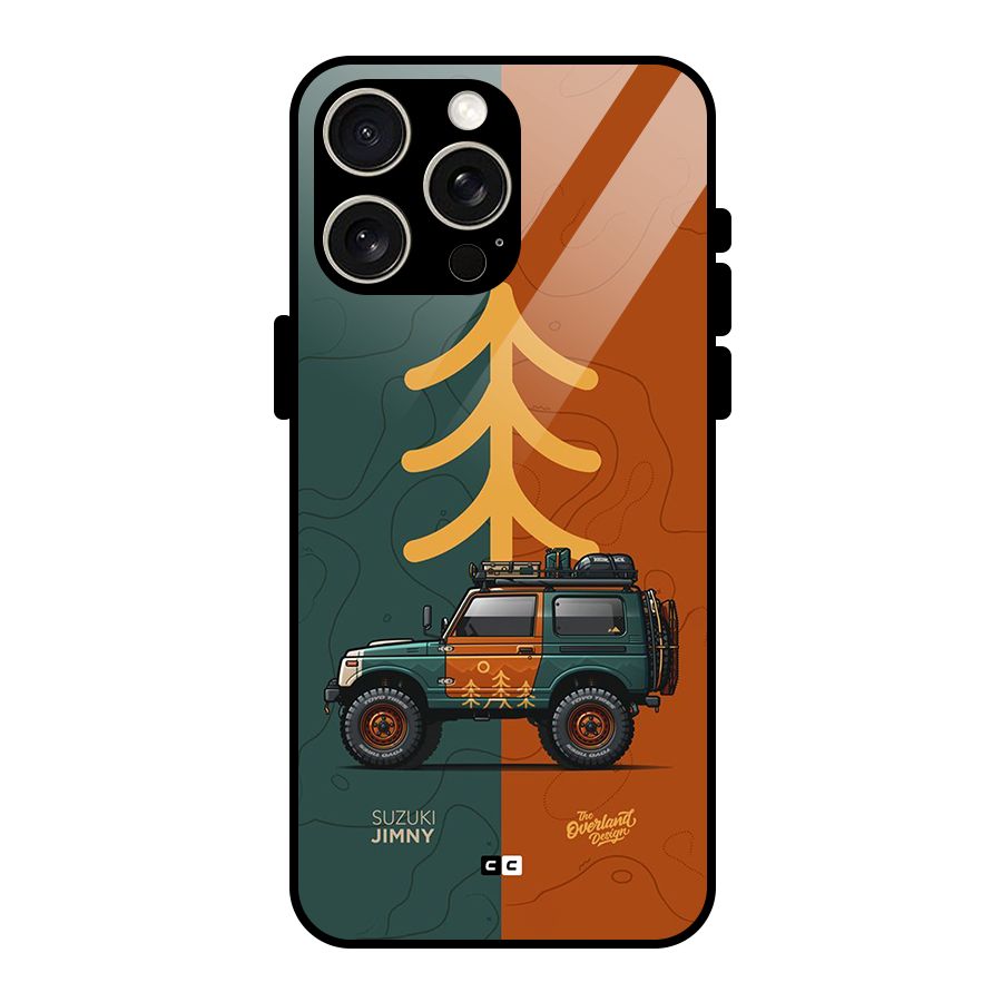 Amazing Defence Car Glass Back Case for iPhone 15 Pro Max