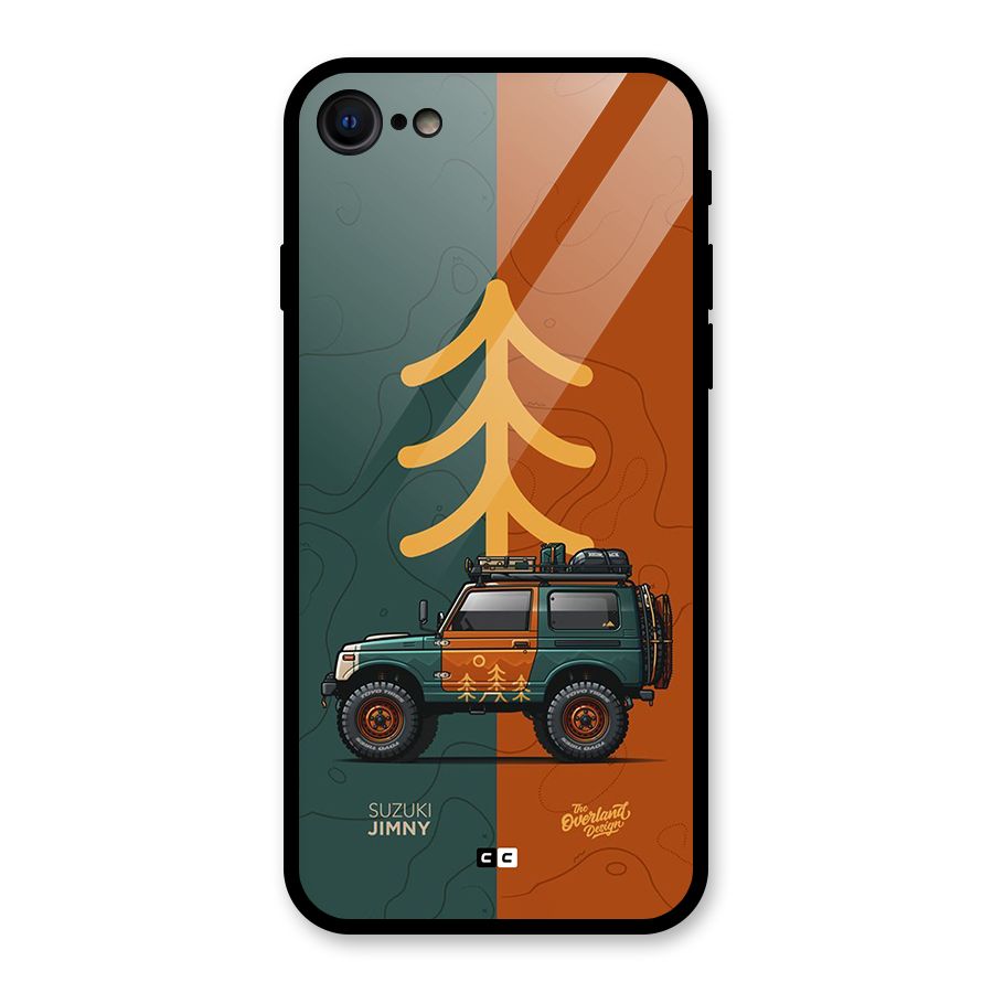 Amazing Defence Car Glass Back Case for iPhone 7