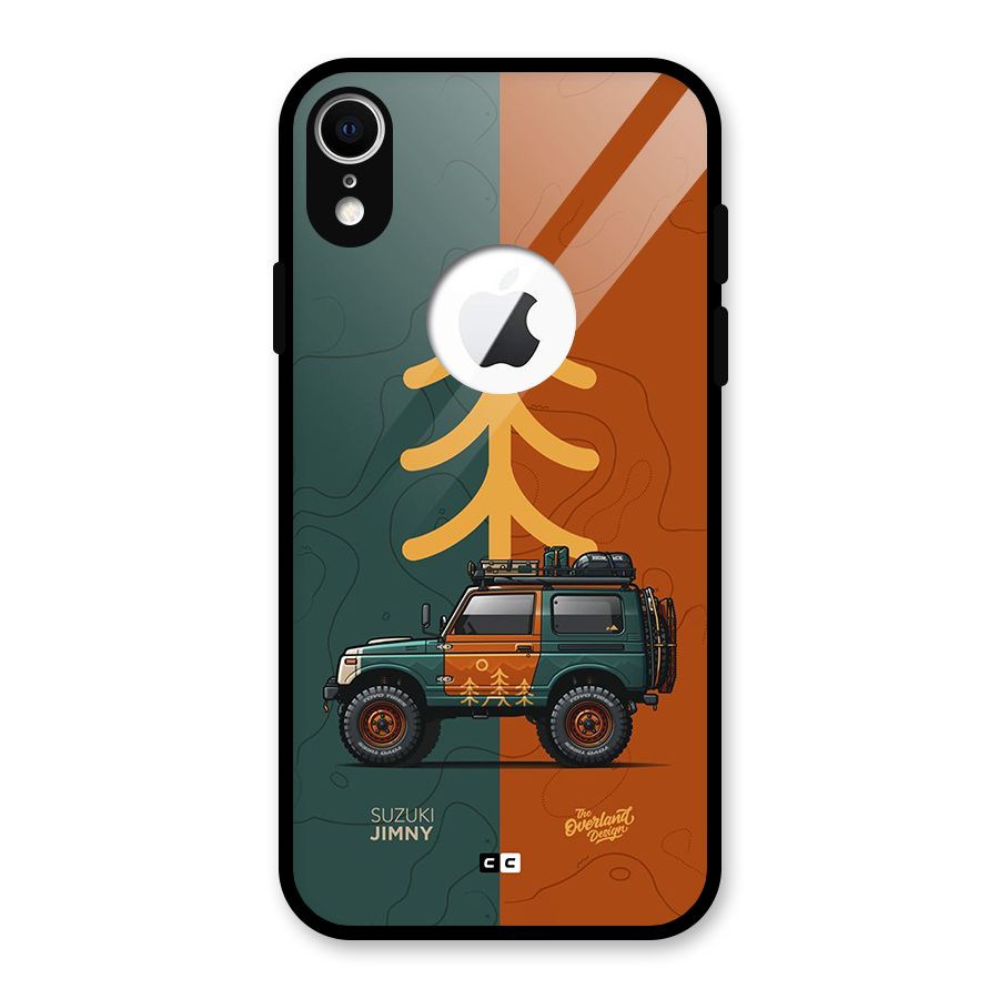 Amazing Defence Car Glass Back Case for iPhone XR Logo Cut