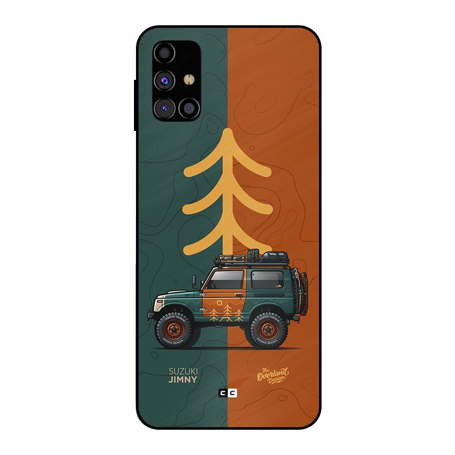 Amazing Defence Car Metal Back Case for Galaxy M31s