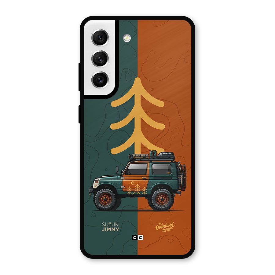 Amazing Defence Car Metal Back Case for Galaxy S21 FE 5G