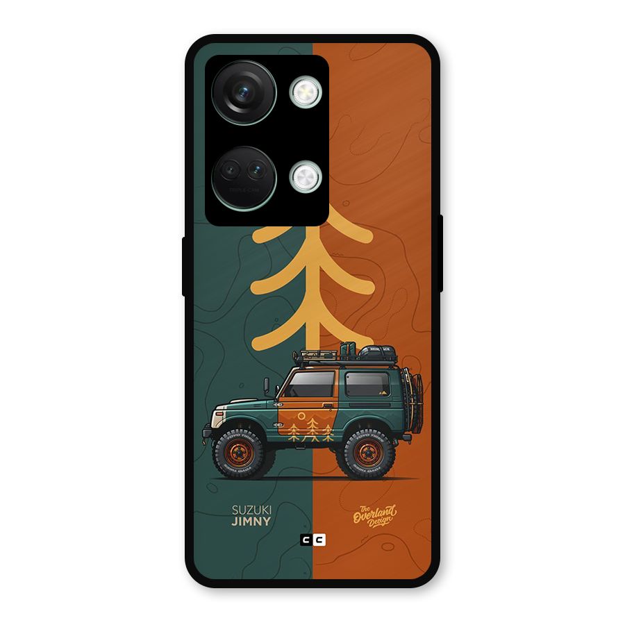 Amazing Defence Car Metal Back Case for OnePlus Nord 3