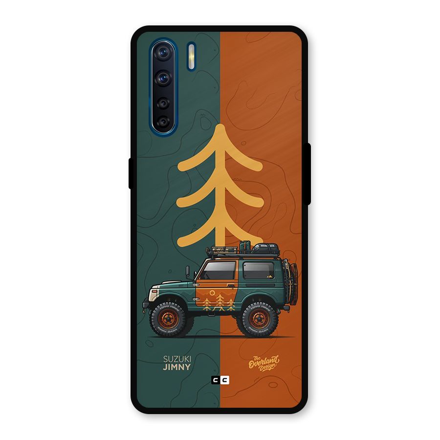 Amazing Defence Car Metal Back Case for Oppo F15