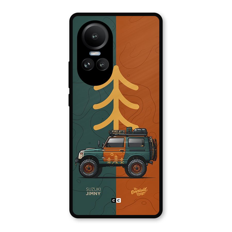 Amazing Defence Car Metal Back Case for Oppo Reno10 Pro