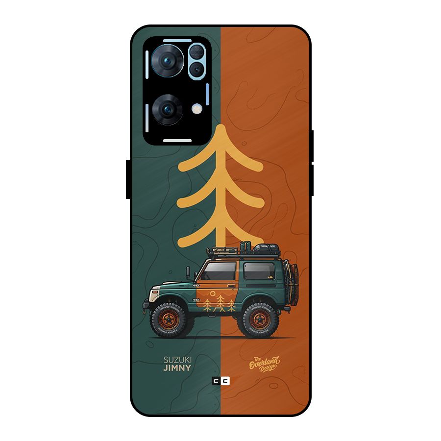 Amazing Defence Car Metal Back Case for Oppo Reno7 Pro 5G