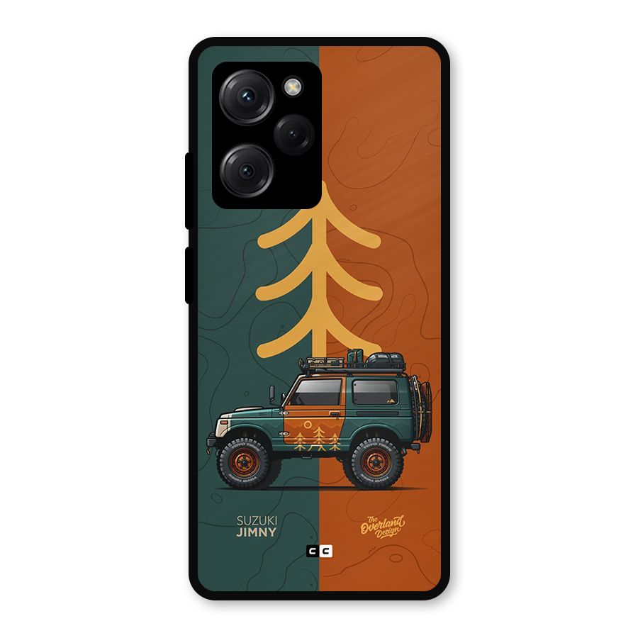 Amazing Defence Car Metal Back Case for Poco X5 Pro