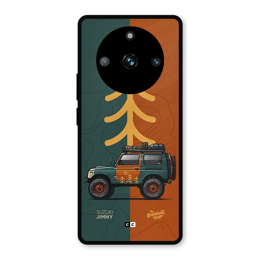 Amazing Defence Car Metal Back Case for Realme 11 Pro Plus