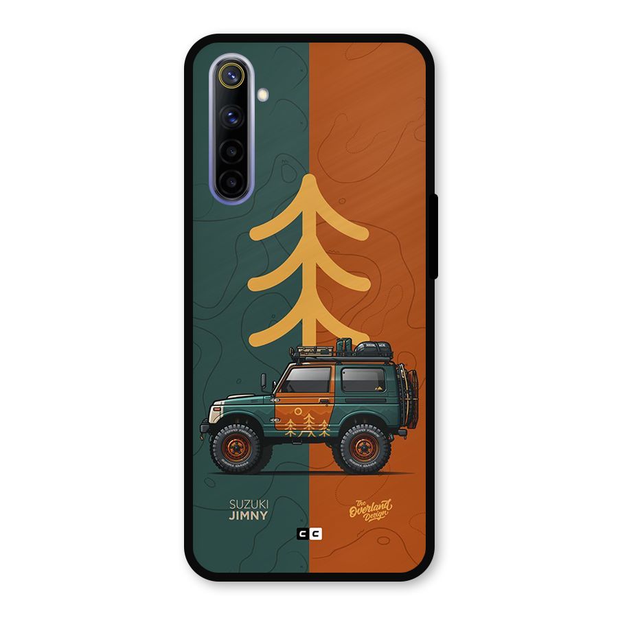 Amazing Defence Car Metal Back Case for Realme 6i