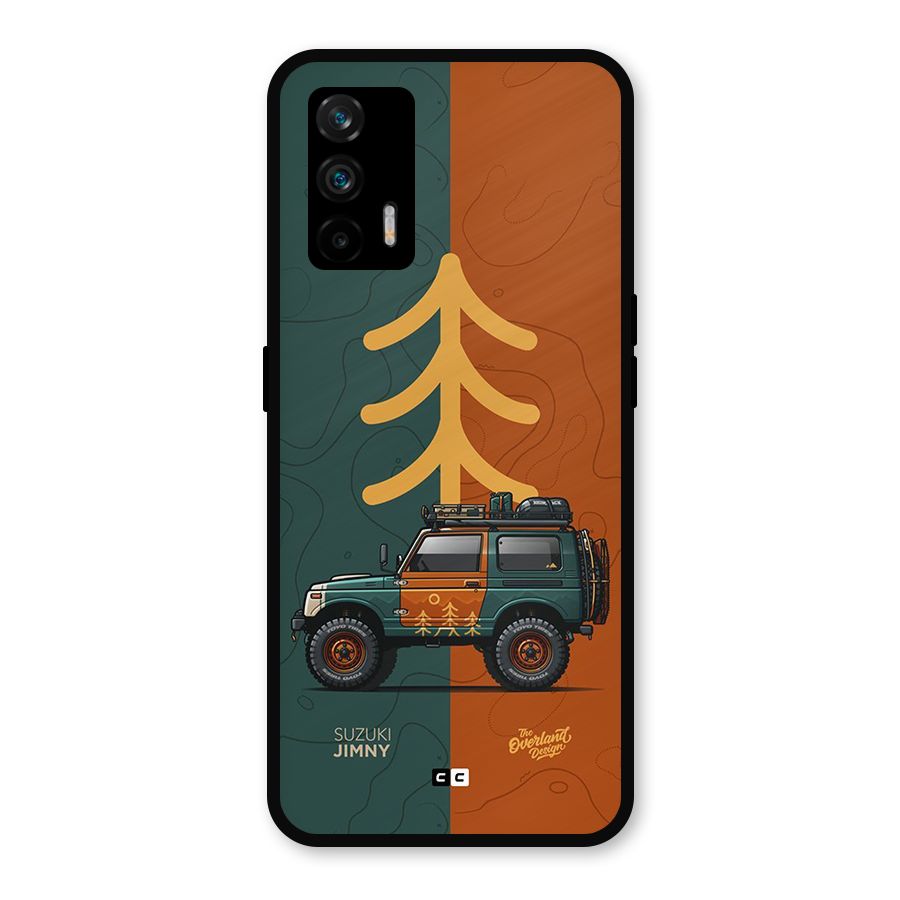 Amazing Defence Car Metal Back Case for Realme GT 5G