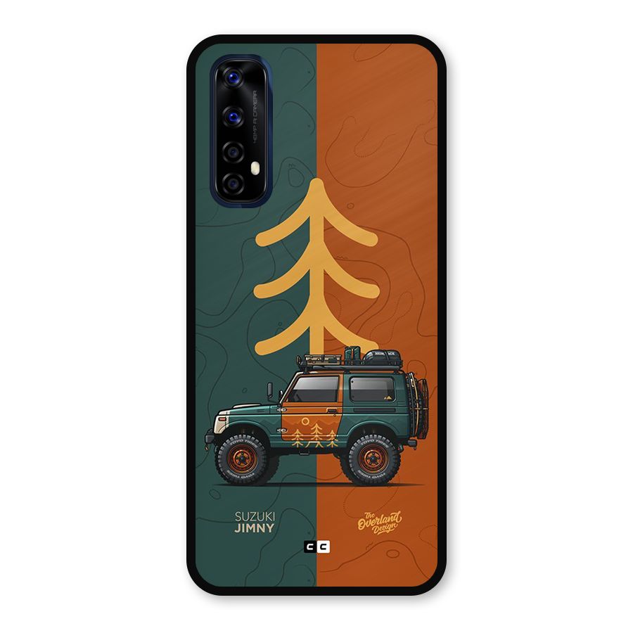 Amazing Defence Car Metal Back Case for Realme Narzo 20 Pro