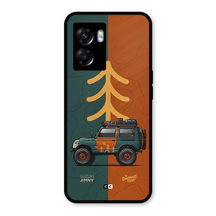 Amazing Defence Car Metal Back Case for Realme Narzo 50 5G