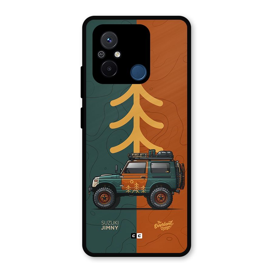 Amazing Defence Car Metal Back Case for Redmi 12C