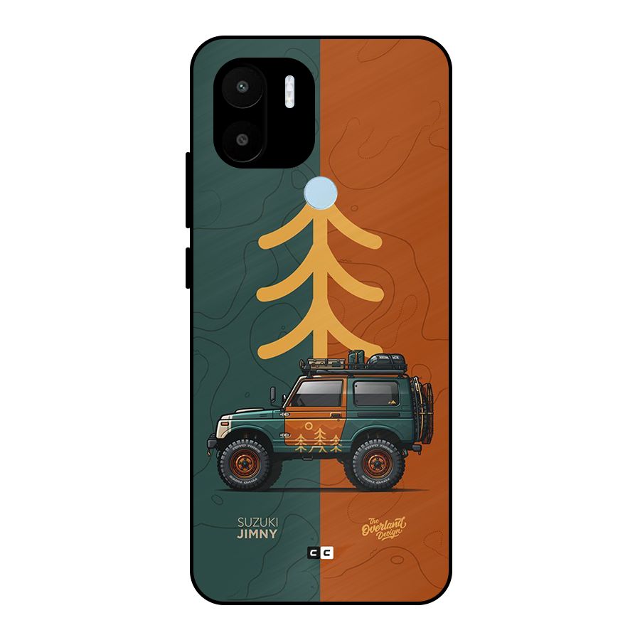 Amazing Defence Car Metal Back Case for Redmi A2 Plus