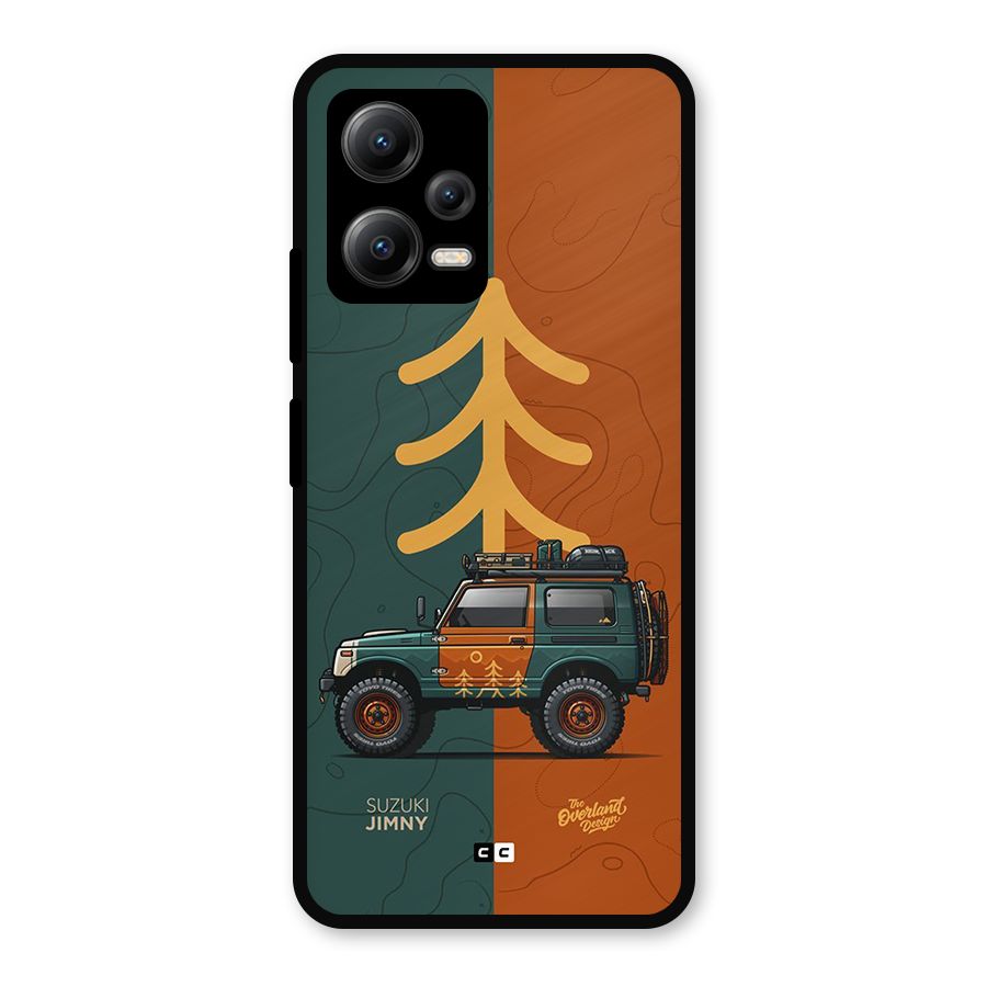 Amazing Defence Car Metal Back Case for Redmi Note 12 5G