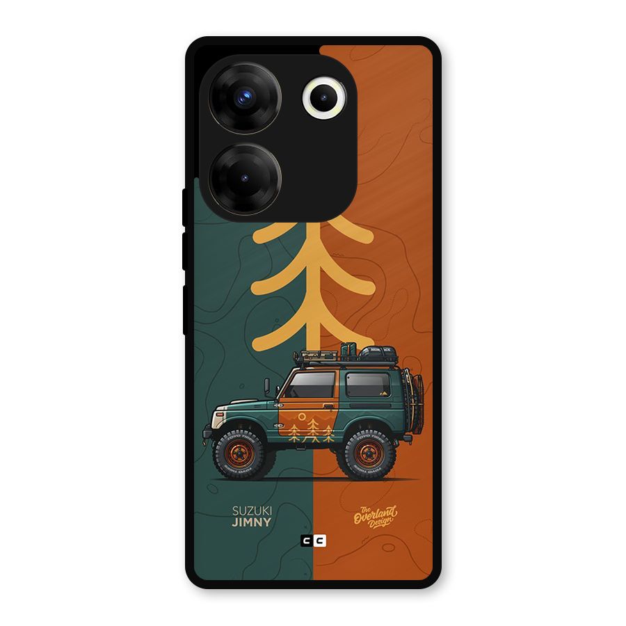 Amazing Defence Car Metal Back Case for Tecno Camon 20 Pro