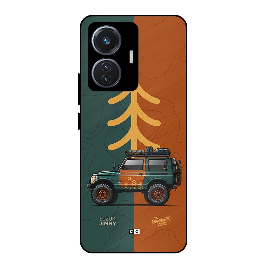 Amazing Defence Car Metal Back Case for Vivo T1 44W