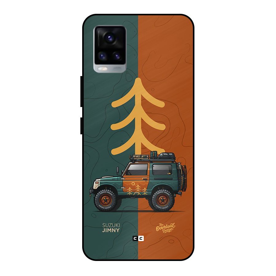 Amazing Defence Car Metal Back Case for Vivo V20 2021