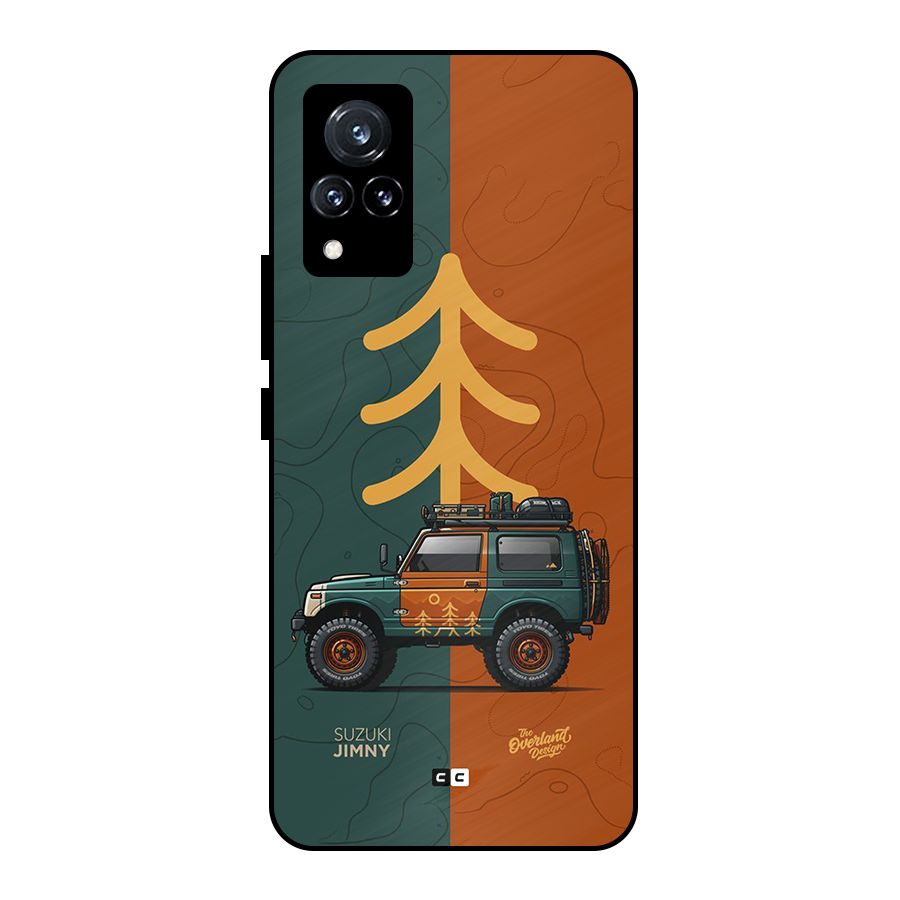 Amazing Defence Car Metal Back Case for Vivo V21 5G