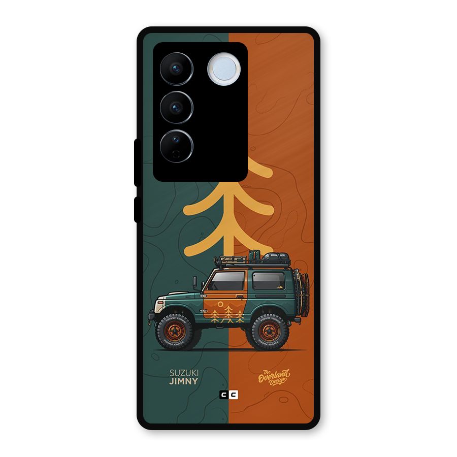 Amazing Defence Car Metal Back Case for Vivo V27