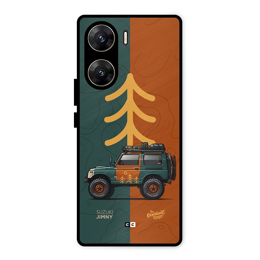 Amazing Defence Car Metal Back Case for Vivo V29e