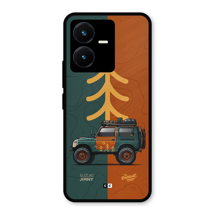 Amazing Defence Car Metal Back Case for Vivo Y22