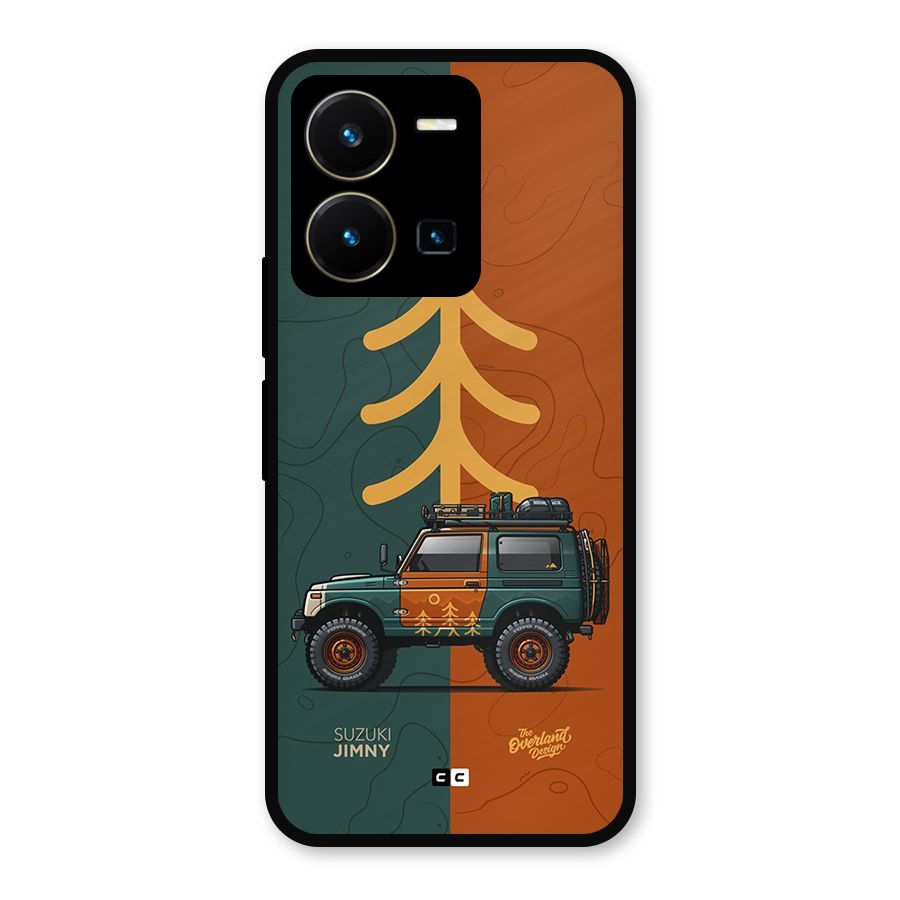 Amazing Defence Car Metal Back Case for Vivo Y35
