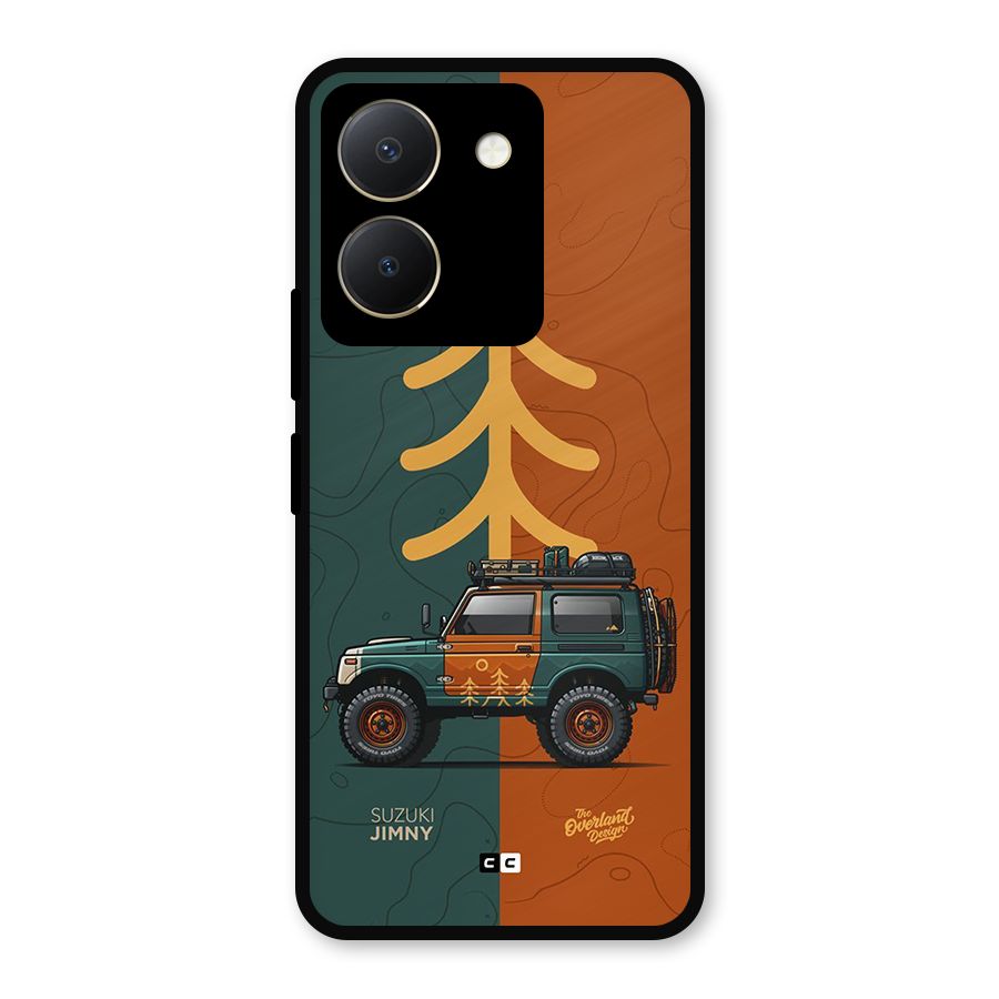 Amazing Defence Car Metal Back Case for Vivo Y36