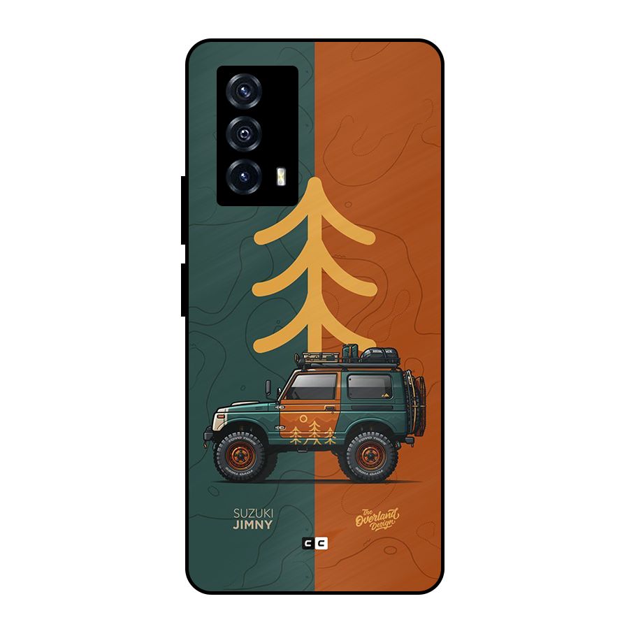 Amazing Defence Car Metal Back Case for iQOO Z5