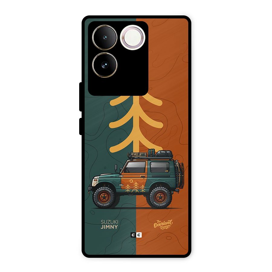 Amazing Defence Car Metal Back Case for iQOO Z7 Pro