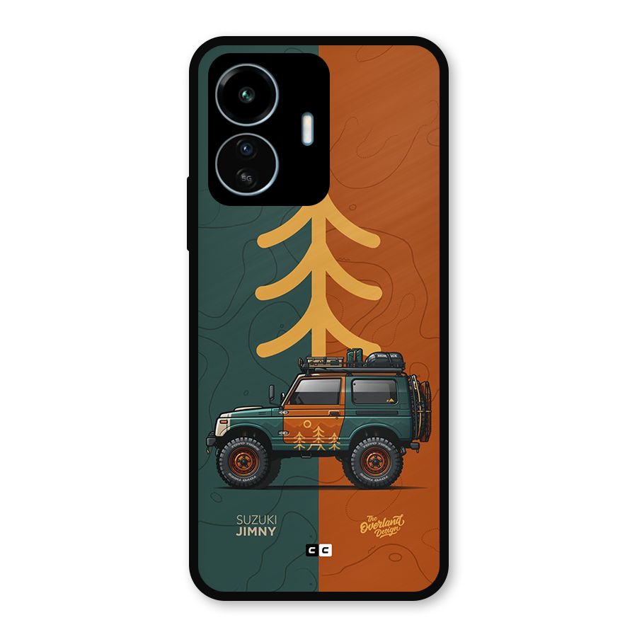 Amazing Defence Car Metal Back Case for vivo iQOO Z6 Lite 5G