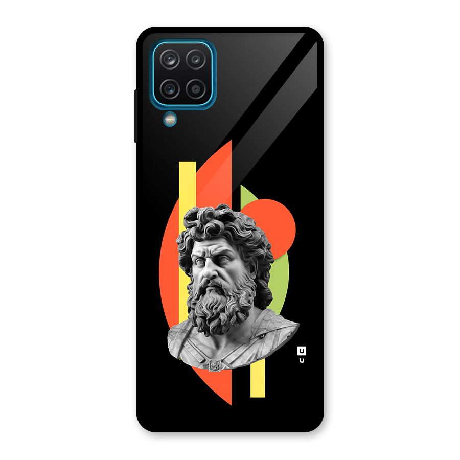 Amazing Geometry Glass Back Case for Galaxy A12