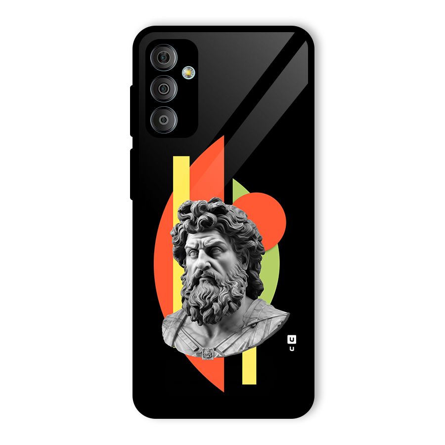 Amazing Geometry Glass Back Case for Galaxy F23